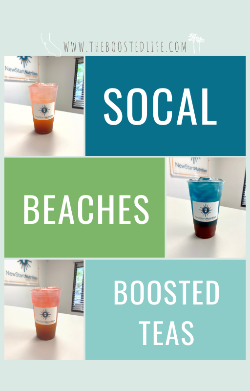 SoCal Beaches Boosted Teas